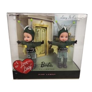Barbie I Love Lucy Is Envious Kelly Dolls Sealed Box Pink Label Collectible